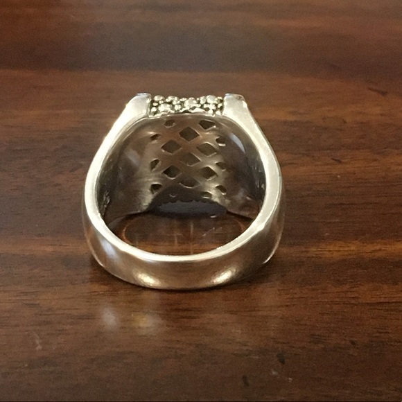 MICHAEL DAWKINS Starry Night Sterling Silver Ring Sz 8 - Picture 13 of 15